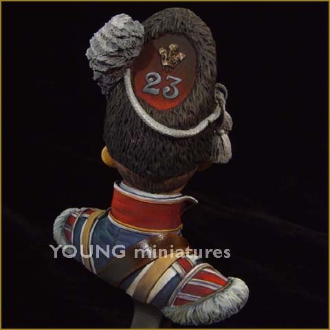 Young Miniatures YH1802 DRUMMER BOY 23RD FOOT ROYAL WELSH FUSILEERS 1/10 – imagen 4