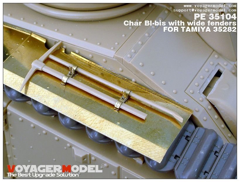 Voyager Model PE35104 WWII French Char BI-bis with wide fenders (B ver include Gun barrel) for TAMIYA 35282 1/35 – image 4