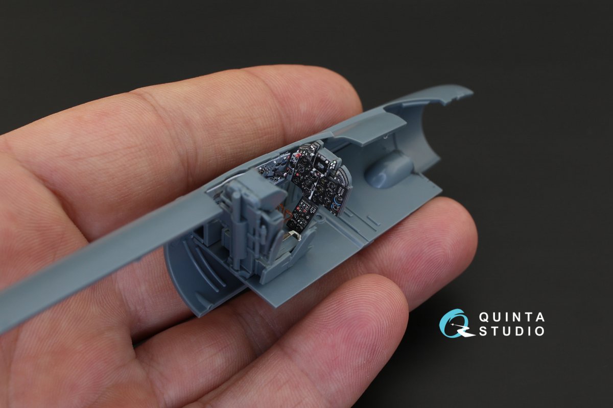 Quinta Studio QD48129 MiG-21PFM (grey color panels) 3D-Printed &amp;amp; coloured Interior on decal paper (for Eduard kit) 1/48 – immagine 6