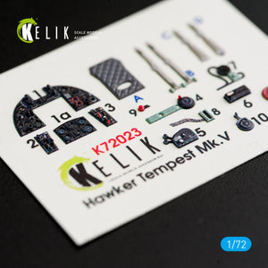 KELIK K72023 HAWKER TEMPEST MK.V INTERIOR 3D DECALS FOR AIRFIX KIT 1/72 – imagen 2