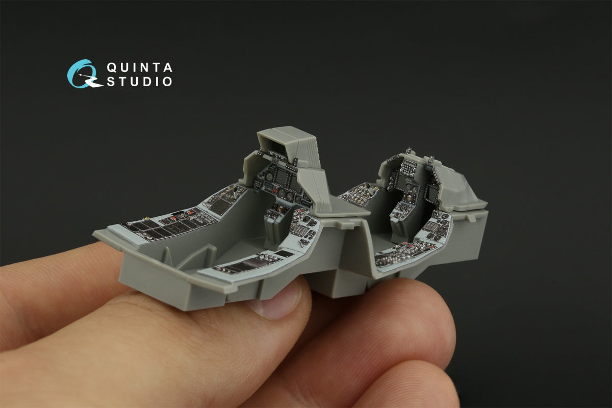Quinta Studio QDS-48419 F-16D block 40 3D-Printed &amp;amp; coloured Interior on decal paper (Kinetic 2022 tool) (Small version) 1/48 – immagine 12