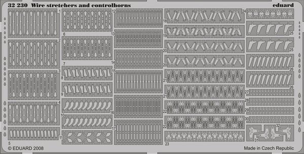 Eduard 32230 Wire Stretchers & Controlhorns 1/32