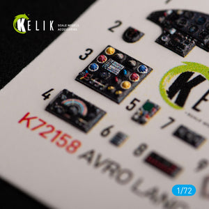 KELIK K72158 AVRO LANCASTER B.III - interior 3D decals for Airfix kit 1/72 – imagen 3