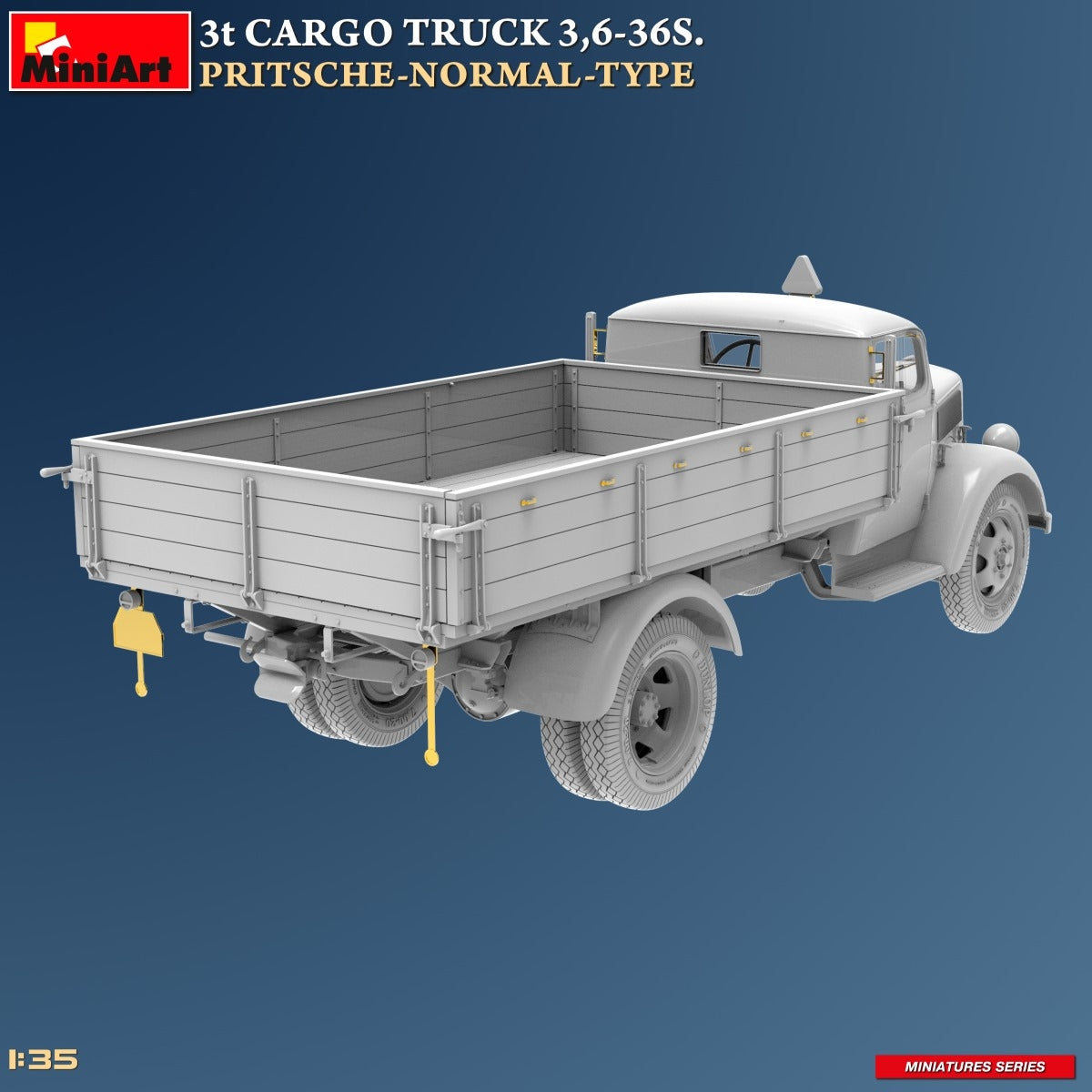 MiniArt 38079 3t CARGO TRUCK 3,6-36S. PRITSCHE-NORMAL-TYPE 1/35 – Bild 4