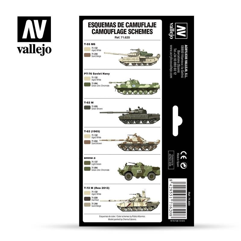 Vallejo 71620 Cold War &amp;amp; Modern Russian Desert Patterns 8x17ml – zdjęcie 2