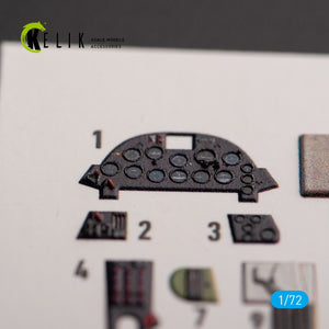 KELIK K72155 F4U-1A Corsair - interior 3D decals for Tamiya kit 1/72 – imagen 2