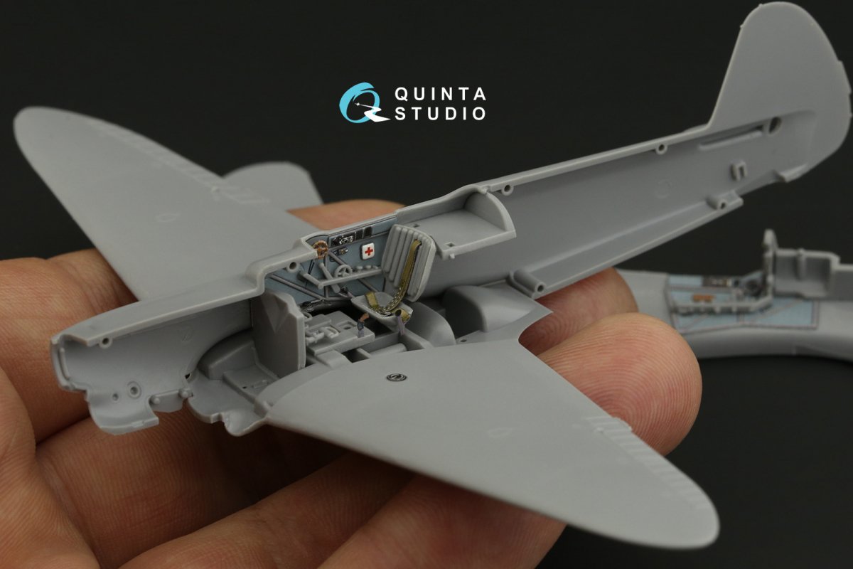Quinta Studio QD72084 Yak-1B 3D-Printed &amp;amp; coloured Interior on decal paper (Arma Hobby) 1/72 – immagine 6