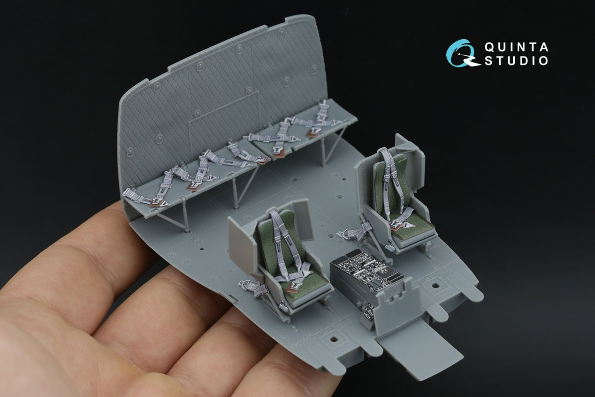Quinta Studio QD35158 UH-1B 3D-Printed &amp;amp; coloured Interior on decal paper (Trumpeter) 1/35 – imagen 3