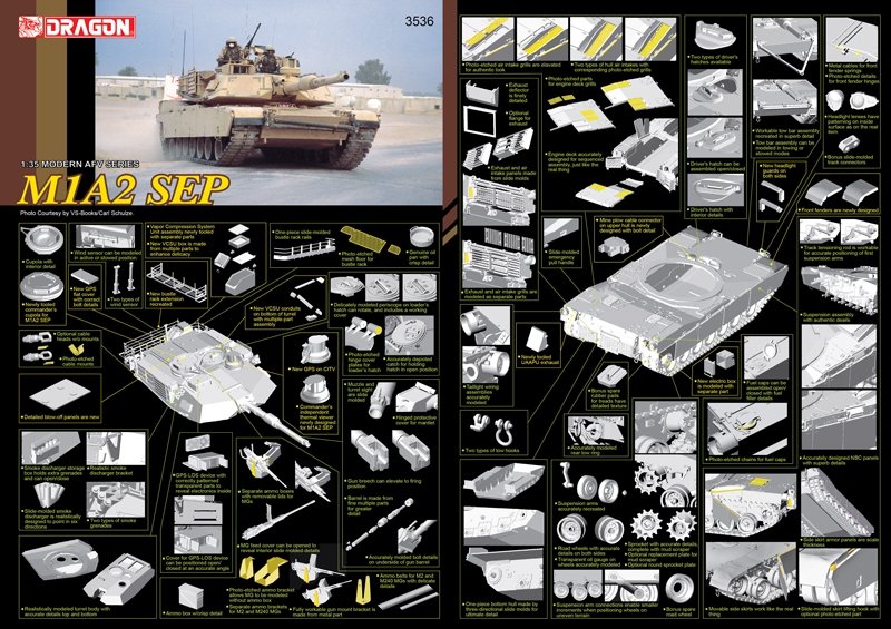 Dragon 3536 M1A2 SEP 1/35 – zdjęcie 2