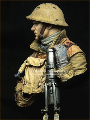 Young Miniatures YM1875 British LEWIS Gunner WWI 1/10 – zdjęcie 5