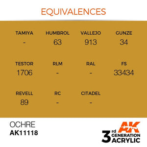 AK Interactive AK11118 OCHRE – STANDARD 17ml – Bild 3