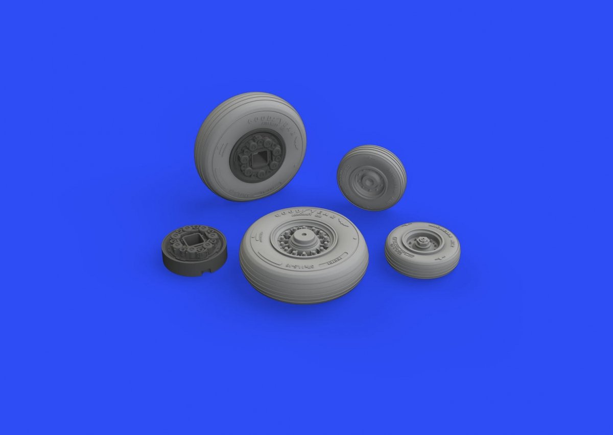 Eduard 648530 F-14D wheels 1/48 AMK – immagine 2