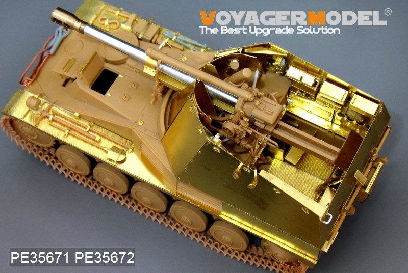 Voyager Model PE35672 WWII German self-propelled howitzer Wespe Fenders and Amour Plate (For TAMIYA 35200) 1/35 – imagen 3
