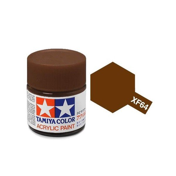 Tamiya 81364 Acrylique XF-64 Rouge Brun 23 ml