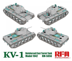 Rye Field Model 5056 KV-1 Reinforced Cast Turret TankModel 1942 1/35 – immagine 4