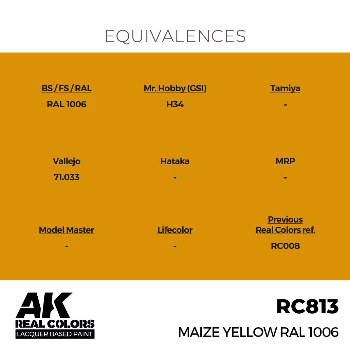 AK Interactive RC813 Maize Yellow RAL 1006 17 ml – Bild 3