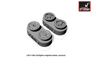 Armory Models AW48312 F-104G Starfighter wheels (w/ optional nose wheels) 1/48 – imagen 4
