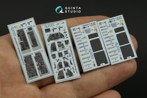 Quinta Studio QD48419 F-16D block 40 3D-Printed &amp;amp; coloured Interior on decal paper (Kinetic 2022 tool) 1/48 – imagen 4