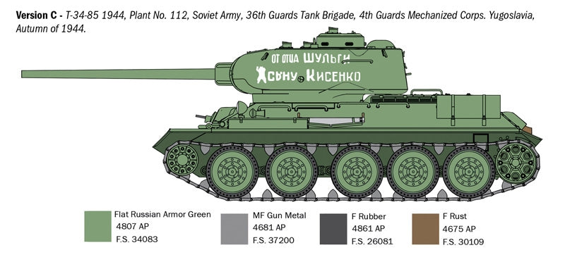 Italeri 6758 T34/85 Zavod 112 -1944 1/35