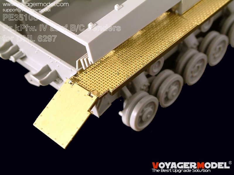 Voyager Model PE35108 Pz.kPfw. IV Ausf B/C Fenders (For DRAGON 6297) 1/35 – imagen 5