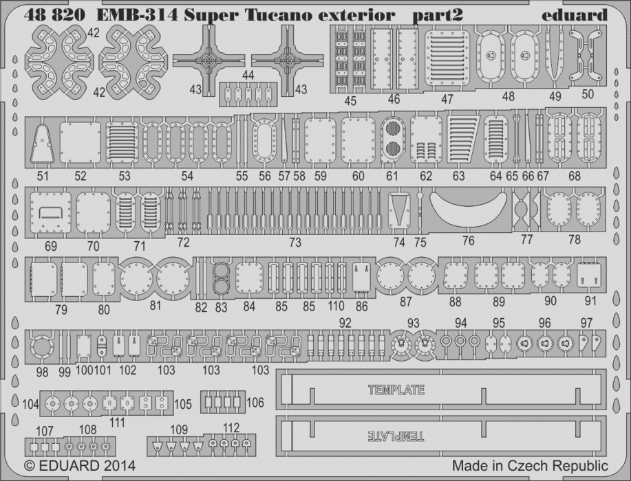 Eduard 48820 EMB-314 Super Tucano extérieur HOBBY BOSS 1/48