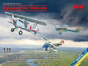 ICM 72210 Biplans des années 1930 et 1940 (Ne-51A-1, Ki-10-II, U-2/Po-2VS) 1/72