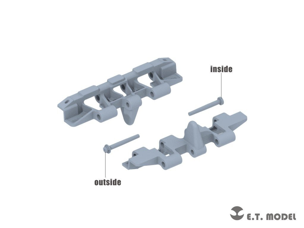 E.T. Model P35-080 WWII German Tiger（P）Workable Track ( 3D Printed ) 1/35 – imagen 2