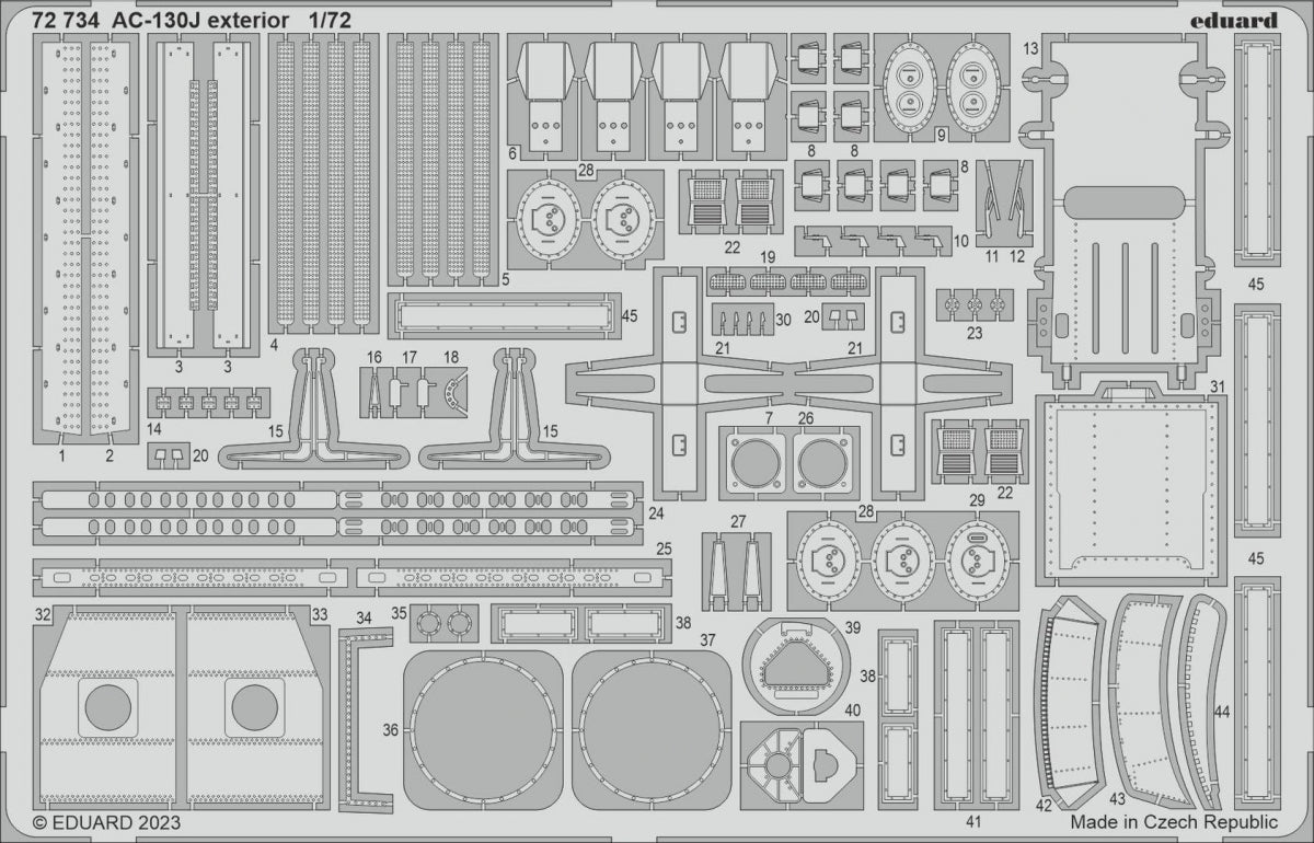 Eduard BIG72178 AC-130J PART I ZVEZDA 1/72 – zdjęcie 3