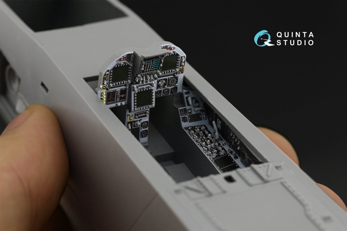 Quinta Studio QD32109 F/A-18C Late 3D-Printed &amp;amp; coloured Interior on decal paper (Academy) 1/32 – imagen 9