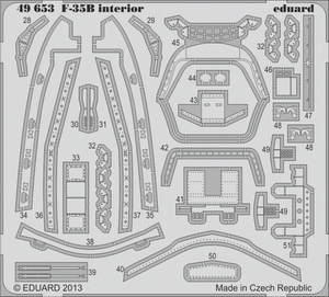 Eduard 49653 F-35B interior S. A. KITTY HAWK 1/48 – imagen 2