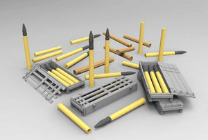 Gecko Models 16GM0014 German 7,5 cm Pak 40 Ammo Boxes w/Shells Set 1/16 – imagen 5