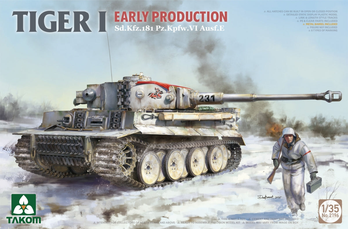 Takom 2195W Tiger I Box Édition Limitée Première Production - Commandement/Michael Wittmann + Première Production + 1/16 Michael Wittmann 1/35 – image 4