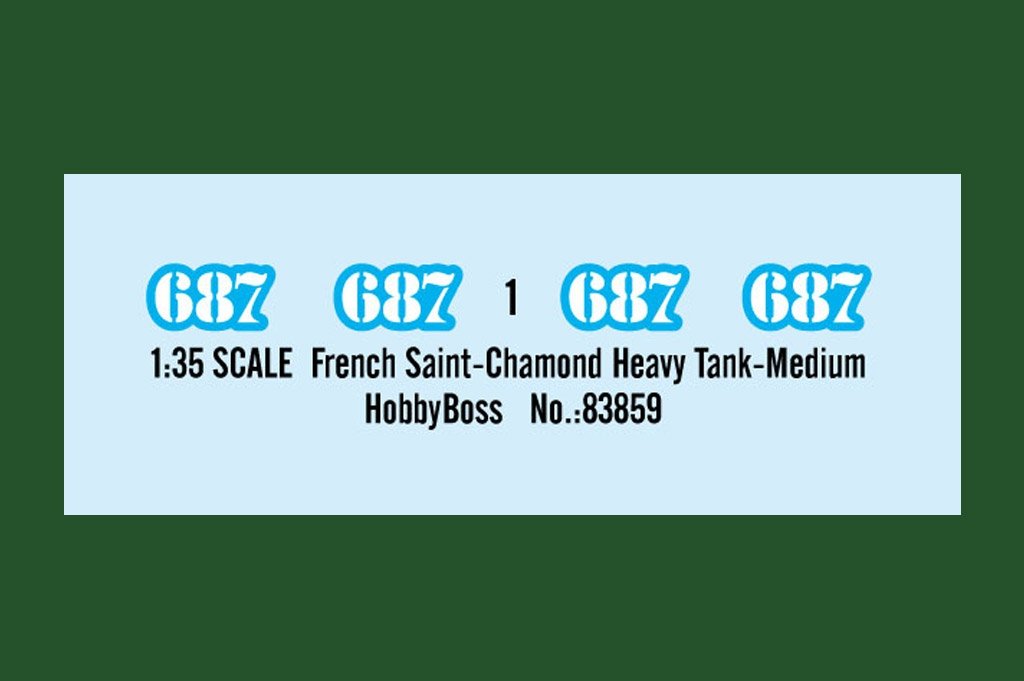Hobby Boss 83859 French Saint Chamond Heavy Tank Medium – imagen 3