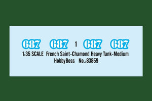 Hobby Boss 83859 French Saint Chamond Heavy Tank Medium – imagen 3