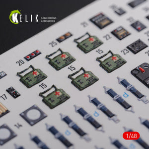 KELIK K48093 CH-47F interior 3D decals for Italeri kit 1/48 – Bild 6