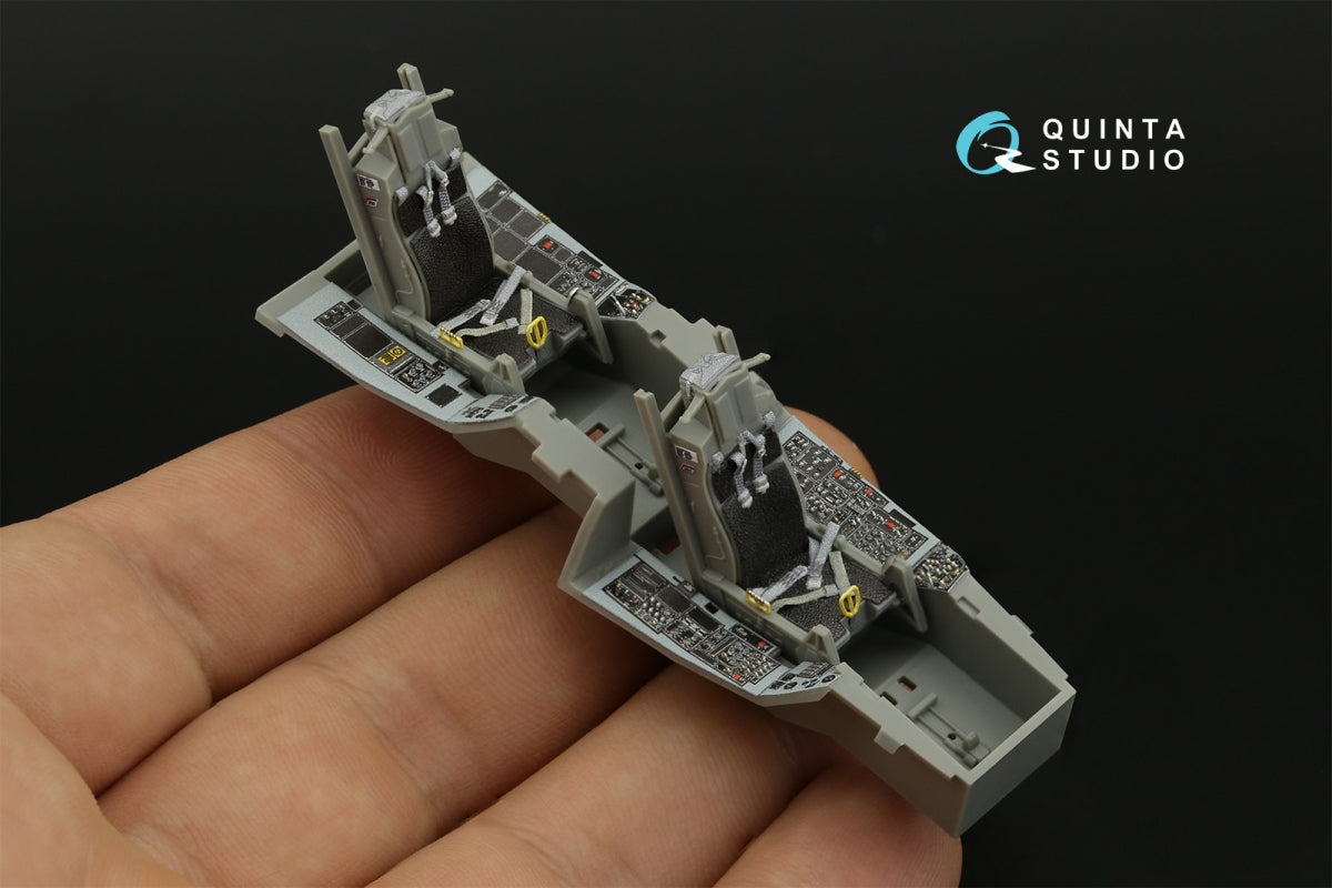 Quinta Studio QD48408 F-16D block 50 3D-Printed &amp;amp; coloured Interior on decal paper (Kinetic 2022 tool) 1/48 – Bild 10