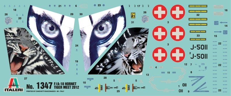 Italeri 1347 F/A-18 Hornet Tiger Meet 2012 1/72 – imagen 3