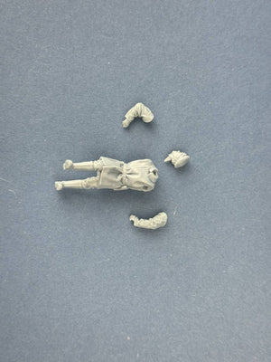 Copper State Models F32-065 British Dispatch Rider pushing his motorcycle (Motorcycle not included) 1/32 – imagen 4