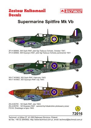 Techmod 72016 - Supermarine Spitfire Mk VB 1/72 – zdjęcie 2
