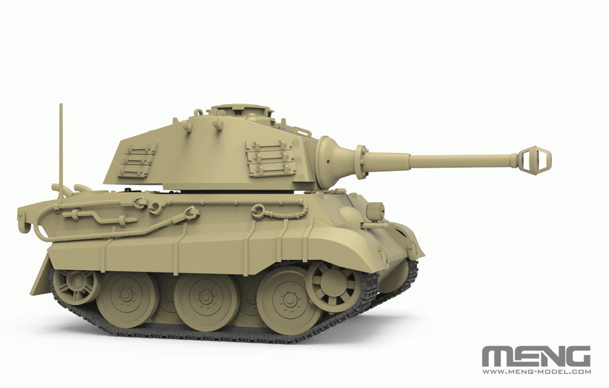 Meng Model WWT-021 World War Toons King Tiger (Henschel Turret) German Heavy Tank – imagen 3