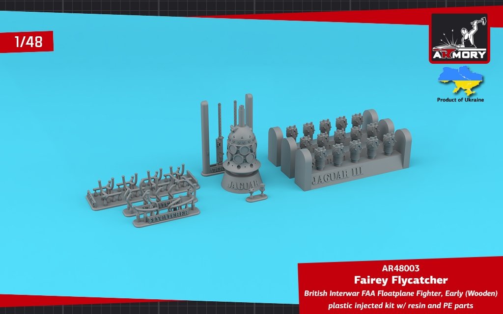 Armory Models 48003 Fairey Flycatcher British FAA Inter-War Floatplane Fighter, on Wooden Floats 1/48 – imagen 3