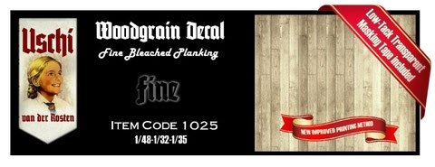 Décalcomanie à grain de bois Uschi 1025, planches blanchies fines 