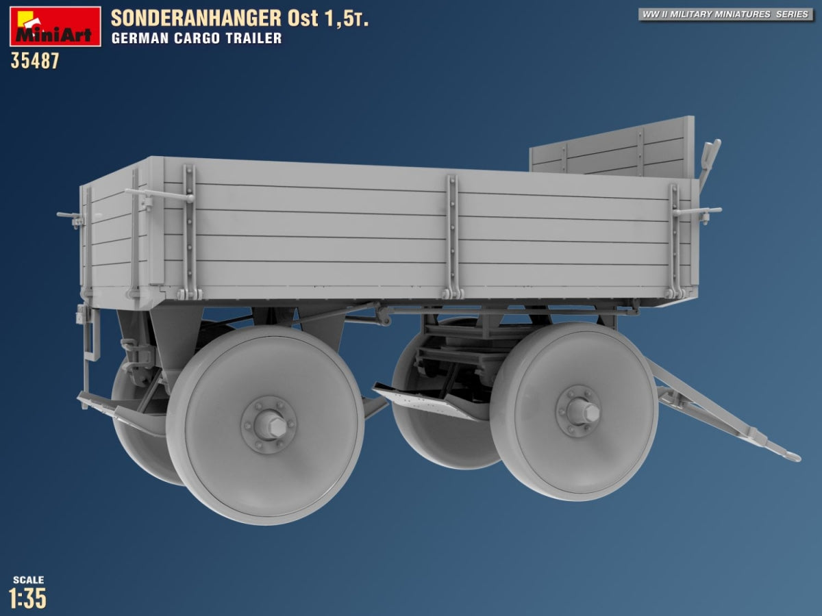MiniArt 35487 Sonderanhanger 0st 1,5T. German Cargo Trailer 1/35 – Bild 8