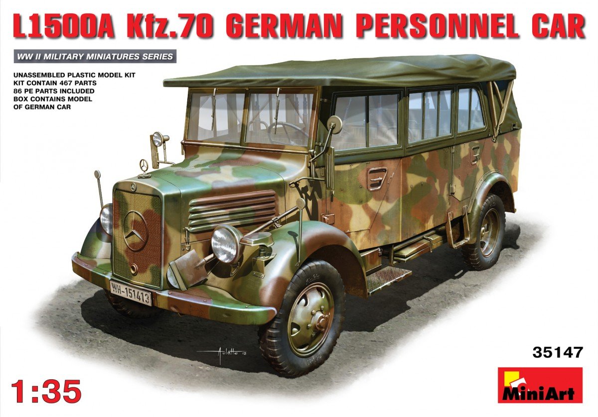 Miniart 35147 L1500A Kfz.70 German Personnel Car 1/35