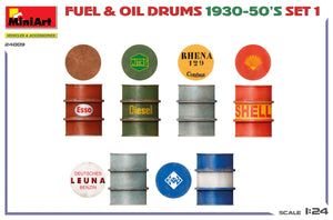 MiniArt 24009 FUEL OIL DRUMS 1930-50’S SET 1. GERMAN TYPE 1/24 – zdjęcie 3