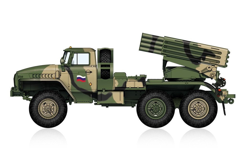 Hobby Boss 82932 Russian BM-21 &amp;quot;Hail&amp;quot; self-propelled rocket launcher late model 1/72