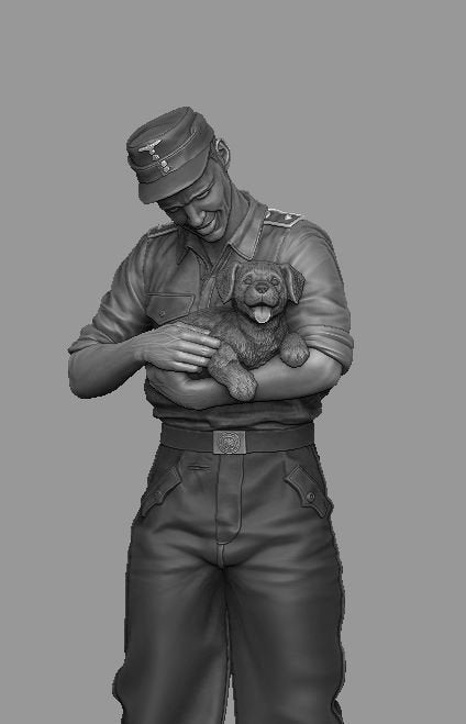 Panzer Art FI35-120 StuG driver with puppy 1/35 – zdjęcie 4