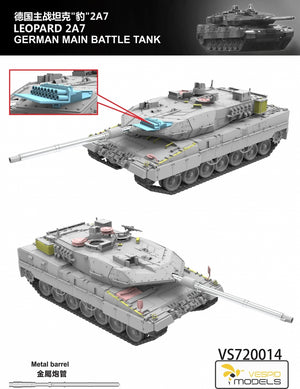 Vespid Models VS720014 Leopard 2A7 German Main Battle Tank 1/72 – Bild 2