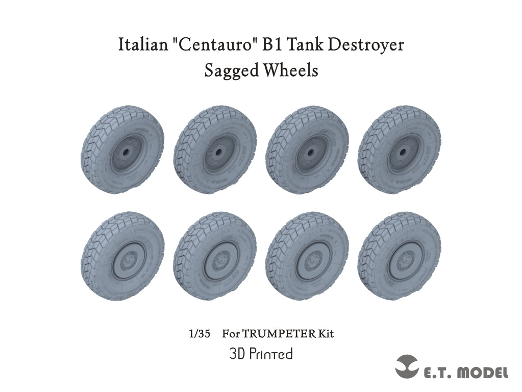 E.T. Model P35-164 Italian "Centauro" B1 Tank Destroyer Sagged Wheels 1/35