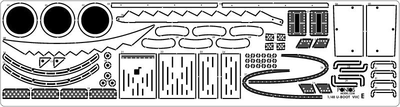 Pontos 48001F1 U-Boot Type VII C Detail up set 1/48 – imagen 11